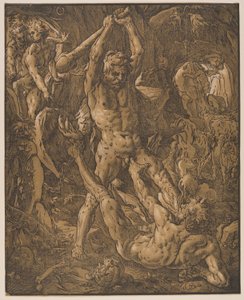 Herkules und Cacus von Hendrick Goltzius