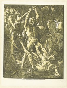 Herkules und Cacus von Hendrick Goltzius