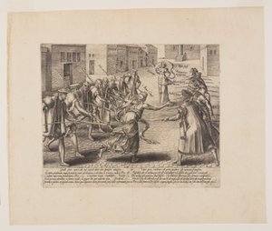 Gefährdete Rechtsstreitigkeiten, aus Litis Abusus (Die Missbräuche des Gesetzes) von Hendrick Goltzius
