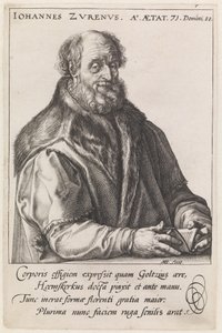 Johannes Zurenus (1517-1591) von Hendrick Goltzius