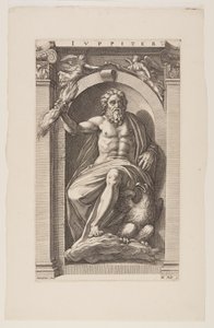 Jupiter, aus Acht Heidnische Götter von Hendrick Goltzius