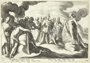 Jupiter und die Götter bitten Helios, die Kontrolle über den Sonnenwagen wieder aufzunehmen