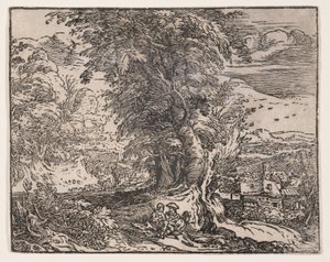Landschaft mit einem Hirtenpaar