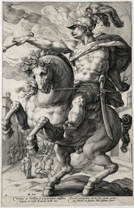 Marcus Curtius von Hendrick Goltzius