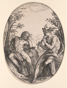 Merkur und Argus von Hendrick Goltzius