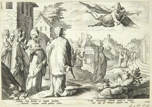 Merkur verliebt sich in Herse von Hendrick Goltzius