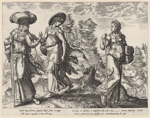 Orpa verlässt Naomi und Ruth von Hendrick Goltzius