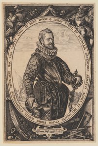 Porträt von Jacques de la Faille von Hendrick Goltzius