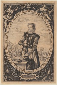 Porträt von Josina Hamels von Hendrick Goltzius
