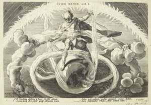 Die Erschaffung der vier Elemente von Hendrick Goltzius