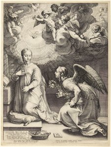 Die Verkündigung von Hendrick Goltzius