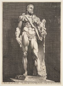 Der Kaiser Commodus als Herkules, aus Drei berühmten antiken Statuen in Rom