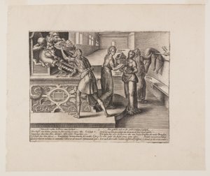 Die Kosten des Rechtsstreits, aus Litis Abusus (Die Missbräuche des Gesetzes) von Hendrick Goltzius