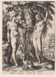 Der Sündenfall von Hendrick Goltzius