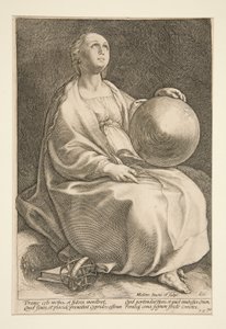 Die neun Musen: Urania, #9 in einer Serie von 9 von Hendrick Goltzius