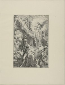 Die Auferstehung, Platte zwölf aus Die Passion Christi von Hendrick Goltzius