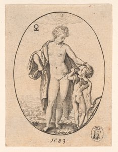 Venus und Amor von Hendrick Goltzius