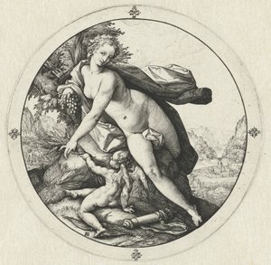 Venus und Cupido von Hendrick Goltzius