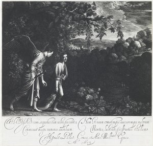 Tobias mit dem Engel von Hendrick Goudt