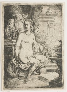 Bathseba erhält den Brief von David von Hendrick Heerschop