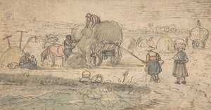 Bauern beim Heuladen, ca. 1620er Jahre