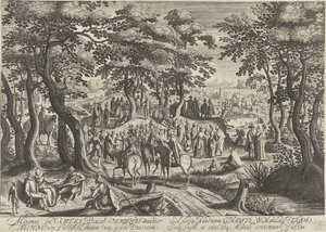 Johannes der Täufer predigt zur Menge