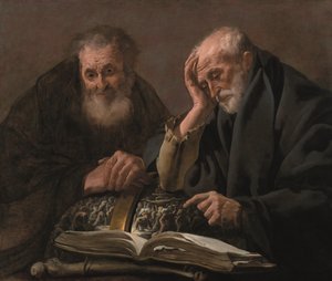 Demokrit und Heraklit, ca. 1619-20 von Hendrick Jansz Terbrugghen