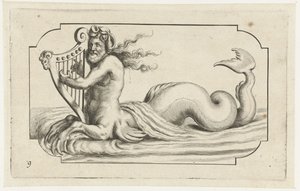 Triton spielt auf einer Harfe von Hendrick de Keyser (I)