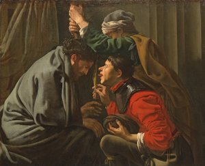 Die Krönung mit Dornen und die Verspottung Christi von Hendrick ter Brugghen