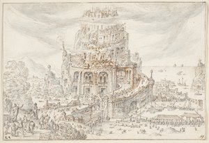 Turm zu Babel von Hendrick van Cleve III
