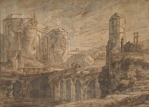 Das Tor von Brügge in Sluis, 1661 von Hendrick van Minderhout