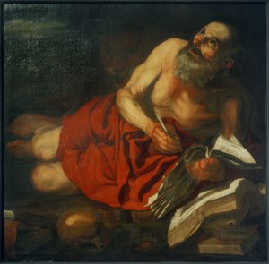 Hl. Hieronymus beim Schreiben