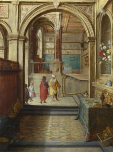 Kroisos und Solon, ca. 1610 von Hendrick van Steenwyck the Younger