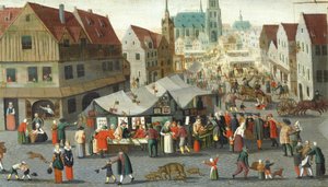 Marktplatz von Hendrick van the younger Steenwijck