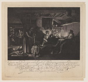 Jupiter und Merkur im Haus von Philemon und Baucis