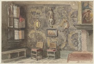 Interieur des alten Brauereihauses in Antwerpen