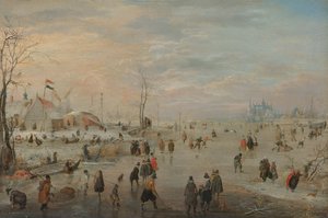 Genießen des Eises, ca. 1615-20