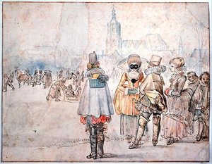 Der König und die Königin von Böhmen auf Eis
