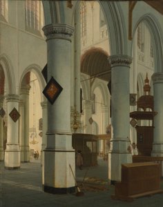Innenraum der Oude Kerk, Delft, 1660 von Hendrik Cornelisz. van Vliet