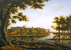 Blick auf Windsor Castle von Eton von Hendrik Frans de Cort