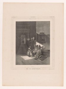 Frau im Interieur von Hendrik Frederik Sartor