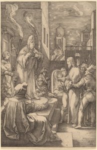 Christus vor Kaiphas von Hendrik Goltzius