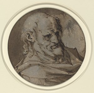 Kopf eines Apostels von Hendrik Goltzius