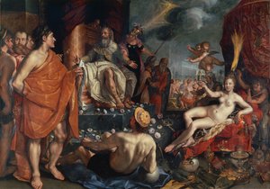 Hermes präsentiert Pandora König Epimetheus, 1611