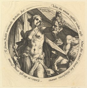 Judith mit dem Kopf des Holofernes von Hendrik Goltzius