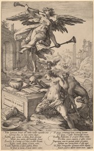 Die Allegorie des Ruhms und der Geschichte von Hendrik Goltzius