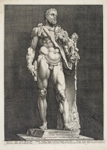 Der Kaiser Commodus als Herkules von Hendrik Goltzius