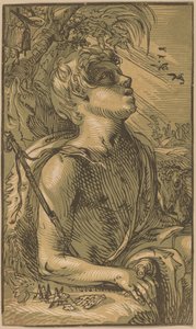 Der junge heilige Johannes der Täufer von Hendrik Goltzius