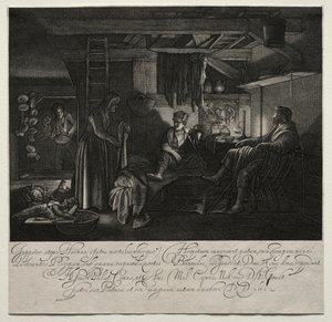 Jupiter und Merkur im Haus von Philemon und Baucis