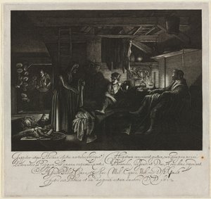 Jupiter und Merkur im Haus von Philemon und Baucis